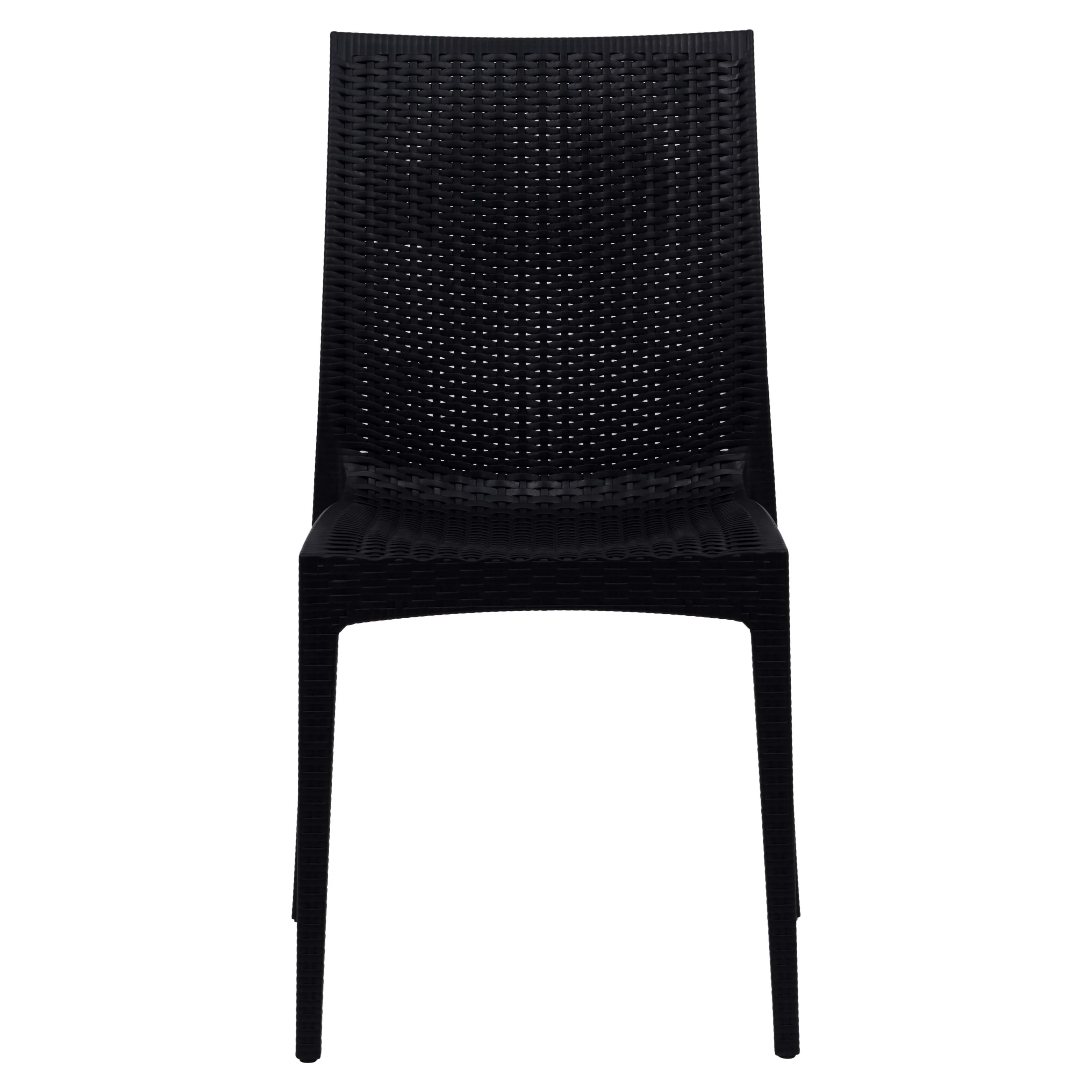 Weave Mace Indoor/Outdoor Dining Chair (Armless), Set of 4